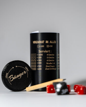 Bänger – 3D-gedrucktes Würfelspiel to go