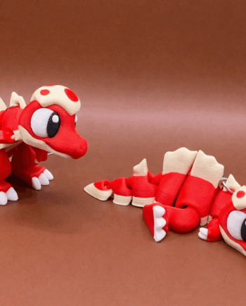 Dino-rot-Schlüsselanhänger