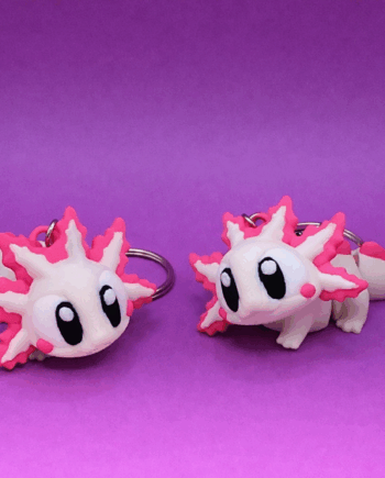 Axolotl-Schlüsselanhänger