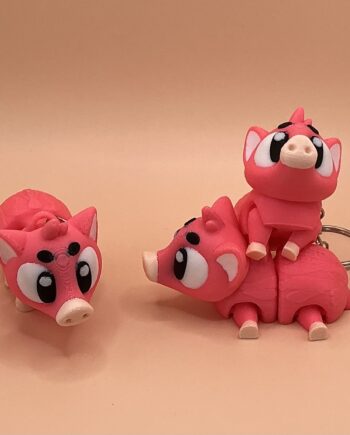 Schweinchen rosa - Schlüsselanhänger