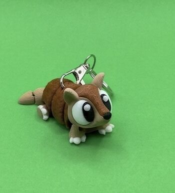 Gürteltier-Schlüsselanhänger